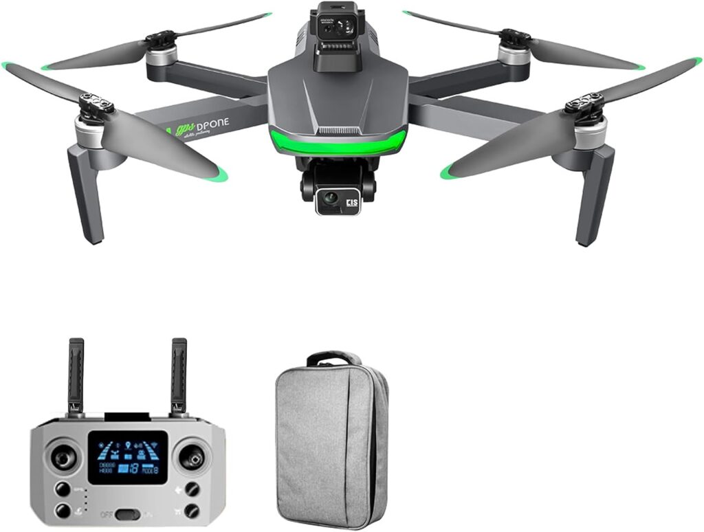 GoolRC Foldable GPS Drone with Dual 2.7K Camera, Brushless Motor, Optical Flow Hovering, Gesture Photography, Headless Mode, and Storage Bag - Remote Control Drone