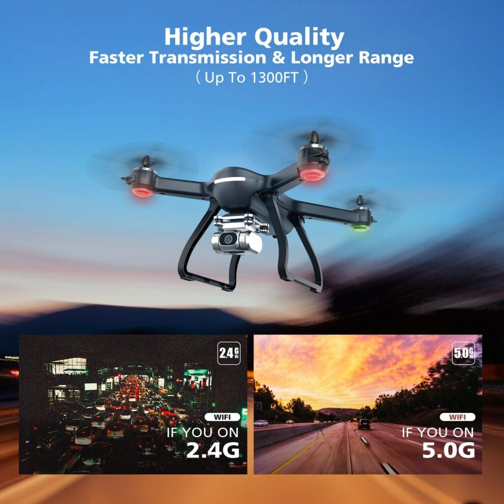 Holy Stone HS700D FPV Drone with 4K HD Camera Live Video and GPS Return Home, RC Quadcopter for Adults Beginners with Brushless Motor, Follow Me, 5G WiFi Transmission, Modular Battery, Advanced Selfie