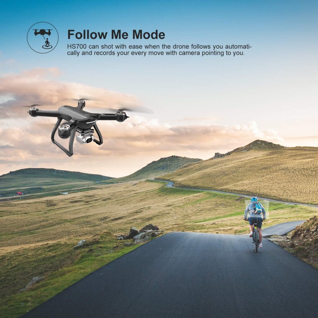 Holy Stone HS700D FPV Drone with 4K HD Camera Live Video and GPS Return Home, RC Quadcopter for Adults Beginners with Brushless Motor, Follow Me, 5G WiFi Transmission, Modular Battery, Advanced Selfie