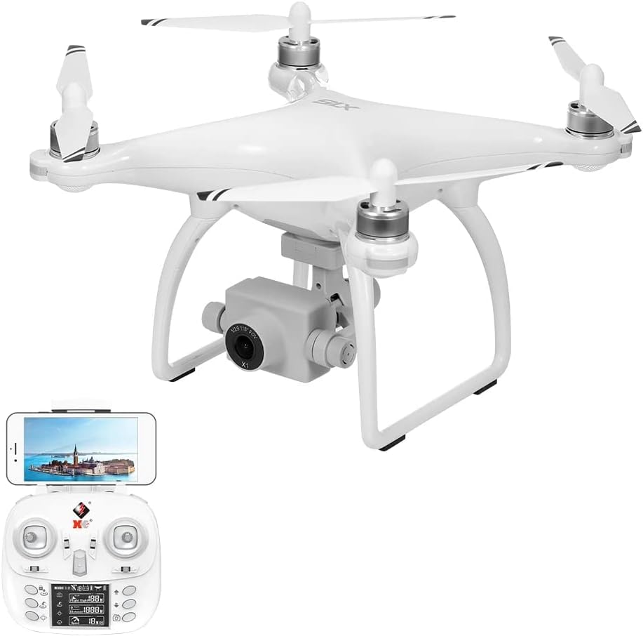 WLTOYS X1S Quadcopter Quadcopter Drone with 4K HD Camera 2-Axis Self-stabilizing Gimbal 5G Wifi FPV GPS Brushsss RC Quadcopter VS X1 Drone (X1S 1 * 3150)